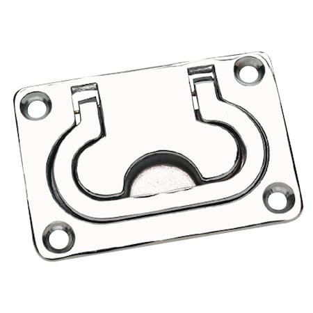 Seachoice Flush Lifting Handle Chrome Plated Brass, 3" x 2-1/16" 36741